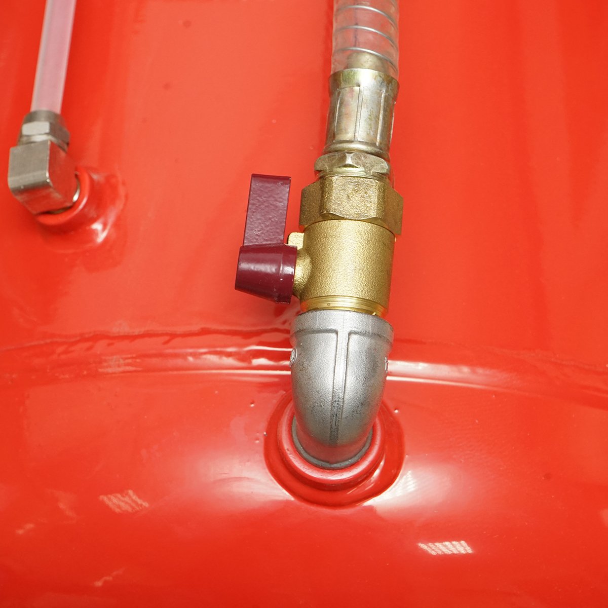 Recuperator de ulei 80L cu palnie si sistem de golire pneumatic
